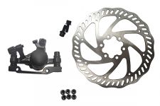 Комплект дискового тормоза RUSH (RADIUS) (машинка+диск 160 mm+болты) 160/180mm (Круглая колодка)                                                                                                                                                          