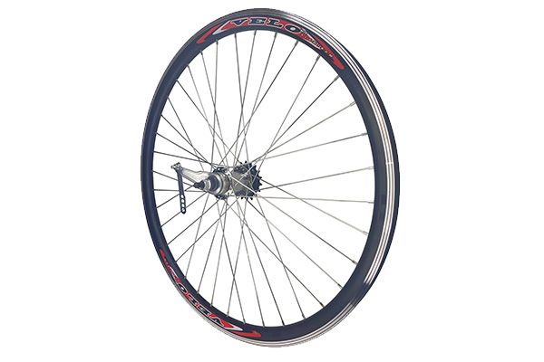 Колесо 26" заднее, втулка Stels, двойной обод цвет черный                                                                                                                                                                                                 