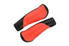 Грипсы MTB HL-GB306 black\red 130mm,эргономические, резина,черно\красные                                                                                                                                                                                  
