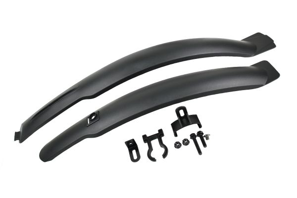 Крылья комплект пер+зад, SF-336F/R, 24-26", пластик, черный                                                                                                                                                                                               