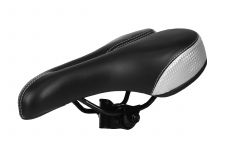 Седло DS-2424 MTB 265*145mm,420гр, комфорт,анатомическое,черное/серебристое                                                                                                                                                                               