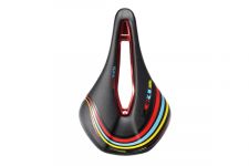 Седло ZEUS Z-S50 MTB Sport 245*150mm,рельсы сталь,анатомическое,черное,270гр                                                                                                                                                                              
