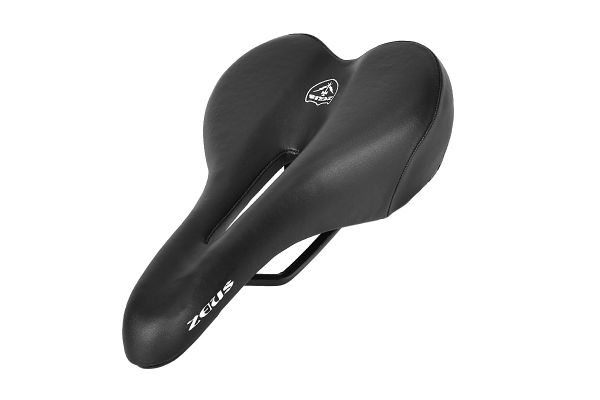 Седло ZEUS Z-6101 MTB Sport 275x155mm,рельсы сталь,анатомическое,черное,285гр                                                                                                                                                                             