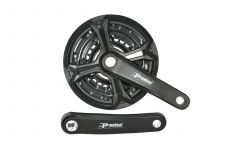 Система PROWHEEL TA-CQ02*24/34/42T*152MM ALLOY CRANK,CHAINLINE:48,5,под квадрат ,черный                                                                                                                                                                   