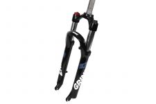 Вилка EASING GRINZ ES 456 HLO 26"*1.1\8" ход 100мм,локаут гидр,пред.сжатие,алюм,черно/бело/серый,2,6                                                                                                                                                      