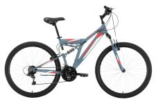 Велосипед Black One Phantom FS 27 серый/красный/серый 20"                                                                                                                                                                                                 