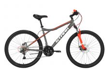 Велосипед Stark'22 Slash 26.1 D Steel серый/красный 14.5"                                                                                                                                                                                                 