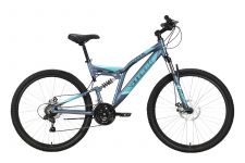 Велосипед Stark'23 Jumper FS 27.1 D серый/мятный/зеленый 20"                                                                                                                                                                                              