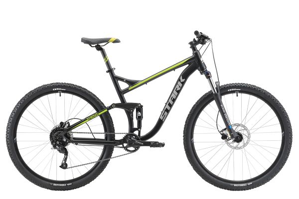 Велосипед Stark'22 Tactic FS 29.5 HD черный/зеленый 18"                                                                                                                                                                                                   