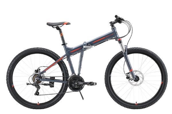 Велосипед Stark'23 Cobra 27.2 HD серый/черный/оранжевый 20"                                                                                                                                                                                               
