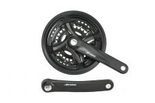 Система PROWHEEL TY-CM99*175mm,(48/38/28)AL-6061-T6,CHAINLINE:48.5,под квадрат 124.5,черный                                                                                                                                                               