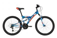 Велосипед Black One Ice FS 24 голубой/белый/красный 14.5"                                                                                                                                                                                                 