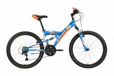 Велосипед Black One Ice FS 24 синий/оранжевый                                                                                                                                                                                                             