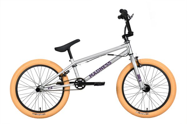 Велосипед Stark'23 Madness BMX 3 серебристый/фиолетовый/кремовый                                                                                                                                                                                          