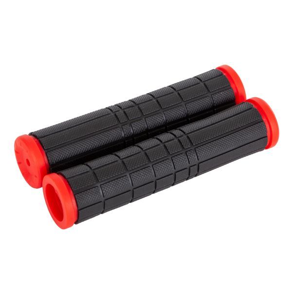 Грипсы STG SZ-068, черный с красным                                                                                                                                                                                                                       