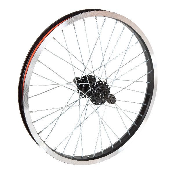 Колесо 20" заднее  для BMX, двойной алюм.обод 36отв, втулка SF-B17R аллюм.,гайка 14мм ось, пром под                                                                                                                                                       