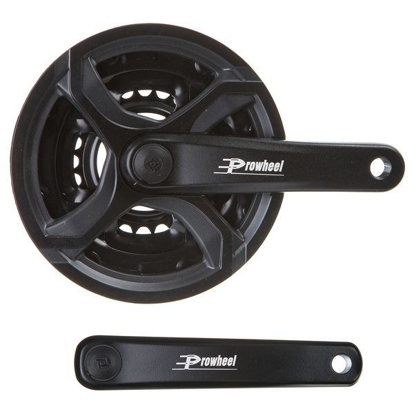 Шатуны PROWHEEL TA-CQ02 152MM; CHAINRINGS 24/34/42T w/PLASTIC BLACK CHAINGUARD                                                                                                                                                                            