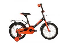 Велосипед FOXX 16" SIMPLE черный, сталь, тормоз нож, крылья, багажник, полная защ.цепи                                                                                                                                                                    