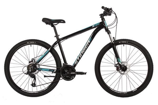 Велосипед STINGER 27.5" ELEMENT EVO SE черный, алюминий, размер 16"                                                                                                                                                                                       