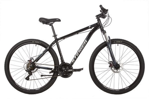 Велосипед STINGER 27.5" ELEMENT STD черный, алюминий, размер 16"                                                                                                                                                                                          