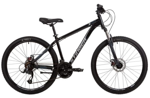 Велосипед STINGER 26" ELEMENT STD SE черный, алюминий, размер 14"                                                                                                                                                                                         