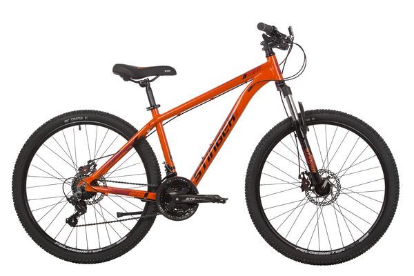 Велосипед STINGER 26" ELEMENT STD оранжевый, алюминий, размер 18"                                                                                                                                                                                         