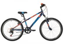 Велосипед NOVATRACK 24" EXTREME синий,  стальная рама 12", 6 скор., Shimano TZ500/Microshift TS38, V                                                                                                                                                      