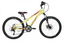 Велосипед NOVATRACK 24" ACTION зеленый,  стальная рама 11", 18 скор., Shimano TZ500/RS35, дисковый т                                                                                                                                                      
