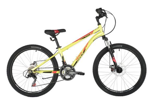 Велосипед NOVATRACK 24" ACTION зеленый,  стальная рама 12", 18 скор., Shimano TZ500/RS35, дисковый т                                                                                                                                                      