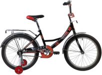 Велосипед NOVATRACK 20" URBAN чёрный, защита А-тип, тормоз нож, крылья и багажник хром                                                                                                                                                                    