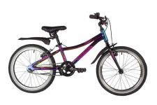 Велосипед NOVATRACK 20" KATRINA алюм., фиолет.металлик, тормоз V-brake, короткие крылья                                                                                                                                                                   