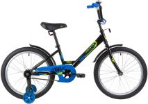 Велосипед NOVATRACK 20" TWIST черный, тормоз нож, крылья корот, защита А-тип                                                                                                                                                                              