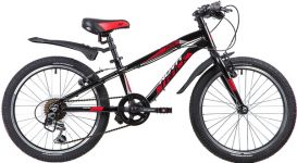 Велосипед NOVATRACK 20", PRIME, чёрный, алюм., 6-скор, TY21/TS38/SG-6SI, V-brake                                                                                                                                                                          