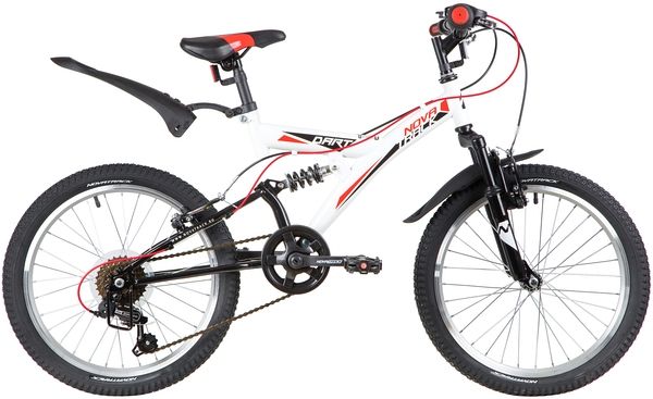 Велосипед NOVATRACK 20" DART, белый, сталь, 6 скор., TY21/RS35/SG-6SI, Shimano                                                                                                                                                                            