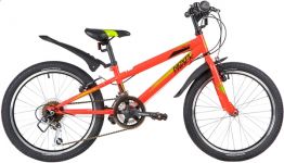 Велосипед NOVATRACK 20" RACER, красный, сталь, 12 скор., Power, V-Brake                                                                                                                                                                                   