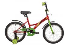 Велосипед NOVATRACK 18" STRIKE красный, тормоз нож, крылья корот, защита А-тип                                                                                                                                                                            