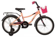 Велосипед NOVATRACK 18" WIND коралловый, защита цепи А-тип, ножной тормоз., крылья, багажник, пер.ко                                                                                                                                                      