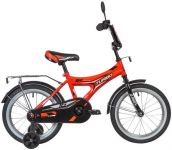 Велосипед NOVATRACK 16" TURBO красный, тормоз нож, крылья, багажник хром, полная защ.цепи                                                                                                                                                                 