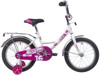 Велосипед NOVATRACK 16", URBAN, белый, полная защита цепи, тормоз нож., крылья и багажник хром.,                                                                                                                                                          