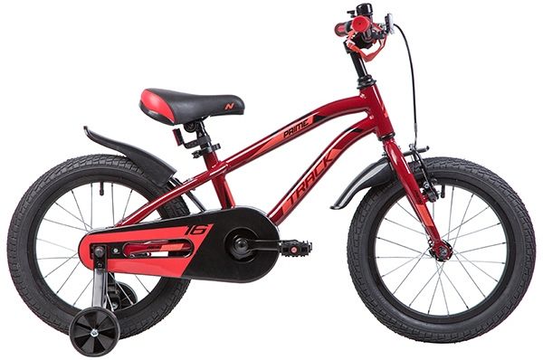 Велосипед NOVATRACK 16", PRIME, алюм., коричневый, полная защита цепи, пер.торм.руч, зад. нож, корот                                                                                                                                                      