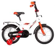 Велосипед NOVATRACK 14" ASTRA белый, тормоз нож, крылья, багажник, полная защ.цепи                                                                                                                                                                        