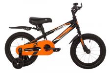Велосипед NOVATRACK 14", JUSTER,  чёрный, тормоз ножной, полная защита  цепи, чёрные крылья                                                                                                                                                               