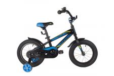 Велосипед NOVATRACK 14" DODGER алюм.,черный, тормоз нож, короткие крылья, полная защита цепи                                                                                                                                                              