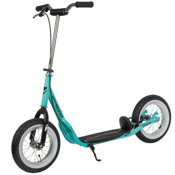 Самокат для детей Novatrack STAMP N4, ручной тормоз V-brake, мягкая накладка на руле, дропаут, бир                                                                                                                                                        