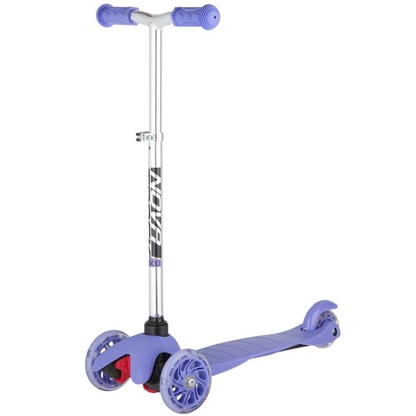 Самокат для детей Novatrack Disco-kids Basic, свет.колеса PU пер.120*24  задн.76*24мм, эргоно                                                                                                                                                             